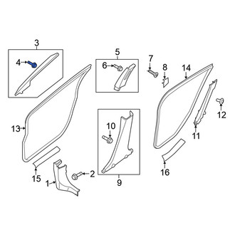 Nissan OE - Body A-Pillar Trim Panel Clip