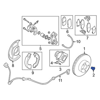 Nissan OE - Disc Brake Rotor Set Screw