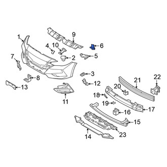 Nissan OE - Left Lower Bumper Corner Cover Bracket