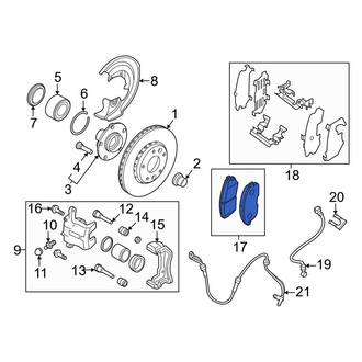 Nissan OE - Front Disc Brake Pad Set