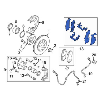 Nissan OE - Front Disc Brake Pad Set