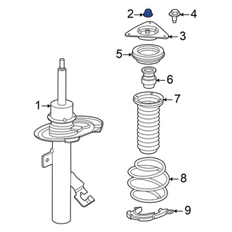 Nissan OE - Front Suspension Stabilizer Bar Link Nut