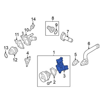 Nissan OE - Engine Water Pump Housing