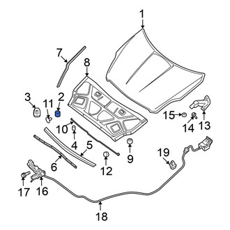 Nissan OE - Front Hood Stop Buffer