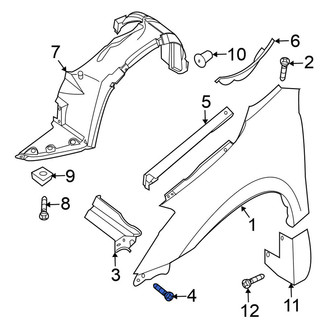 Nissan OE - Lower Interior Quarter Panel Trim Panel Bolt