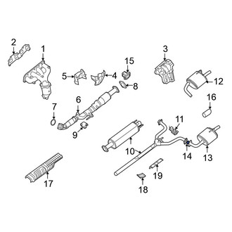 Nissan OE - Rear Catalytic Converter Gasket