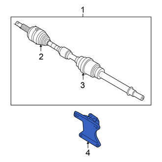 Nissan OE - Front CV Axle Shaft Carrier Bearing