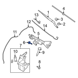Nissan OE - Wiper Motor Bolt