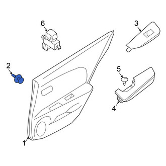 Nissan OE - Front Inner Door Interior Trim Panel Retainer