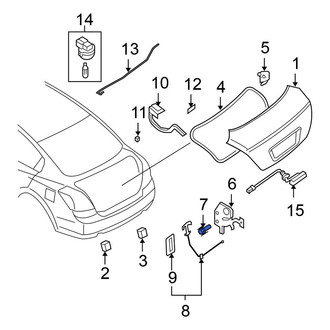 Nissan OE - Radio Antenna Base Bolt