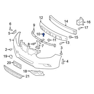 Nissan OE - License Plate Bracket Screw