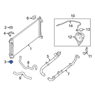 Nissan OE - Lower Radiator Insulator