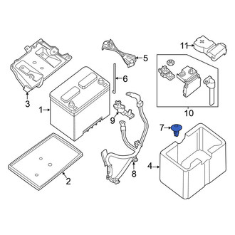 Nissan OE - Battery Cover Clip
