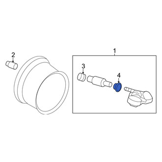 Nissan OE - Tire Pressure Monitoring System (TPMS) Sensor Grommet