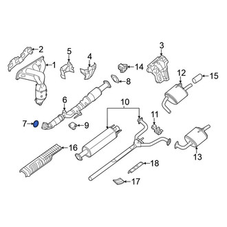 Nissan OE - Center Right Catalytic Converter Gasket
