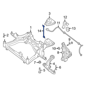Nissan OE - Front Left Suspension Stabilizer Bar Link