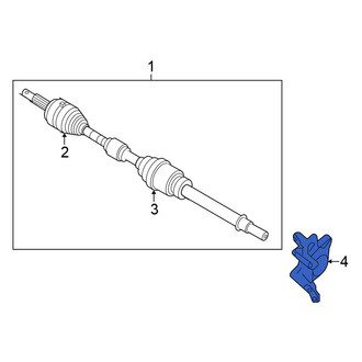 Nissan OE - Right CV Axle Shaft Carrier Bearing Bracket