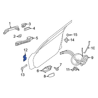Nissan OE - Rear Right Upper Door Hinge