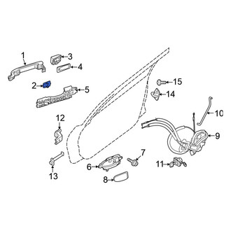 Nissan OE - Front Outer Exterior Door Handle Gasket