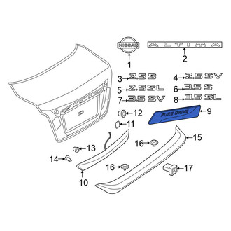 Nissan OE - Rear Bumper Cover Emblem