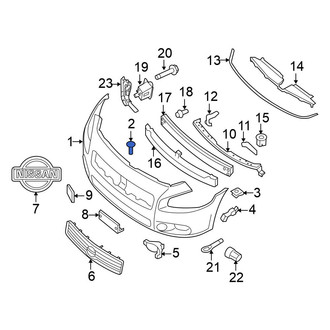 Nissan OE - Bumper Impact Bar Clip