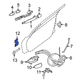 Nissan OE - Front Left Upper Door Hinge