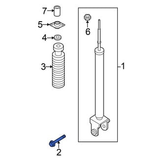 Nissan OE - Suspension Shock Absorber Bolt