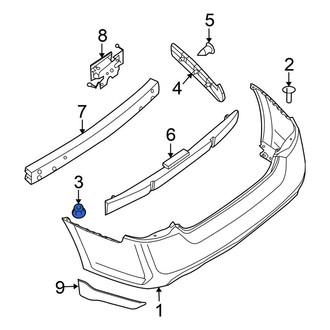 Nissan OE - Bumper Cover Grommet