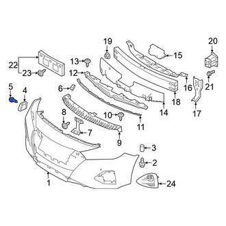 Nissan OE - Front Bumper Cover Bolt