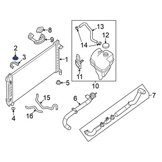 Nissan OE - Upper Radiator Insulator