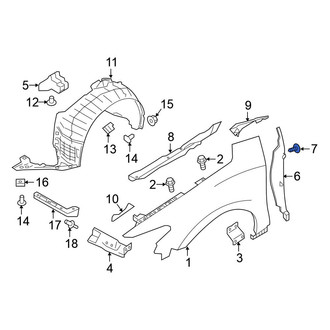Nissan OE - Fender Insulator Clip