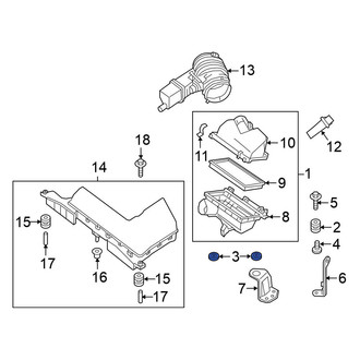 Nissan OE - Air Filter Housing Insulator