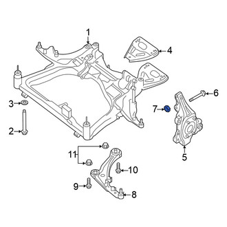 Nissan OE - Lower Steering Knuckle Nut