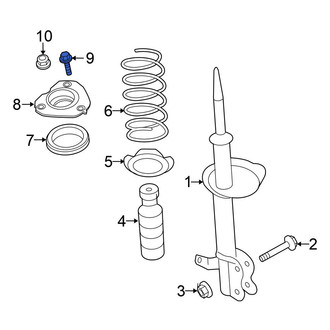 Nissan OE - Suspension Strut Mount Bolt