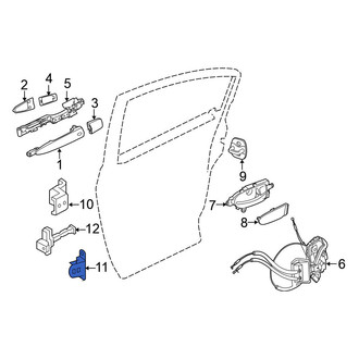 Nissan OE - Front Left Upper Door Hinge