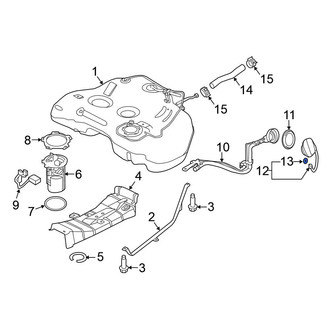 Nissan OE - Fuel Tank Cap Tether