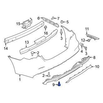 Nissan OE - Lower Interior Quarter Panel Trim Panel Bolt