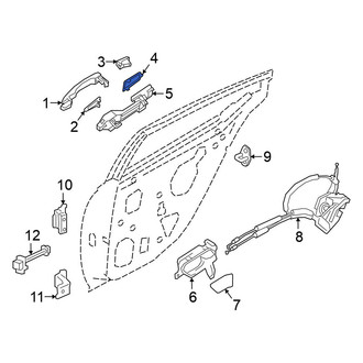 Nissan OE - Front Exterior Door Handle Cover Gasket