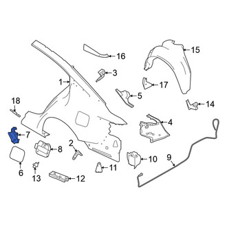Nissan OE - Rear Left Fuel Door Latch