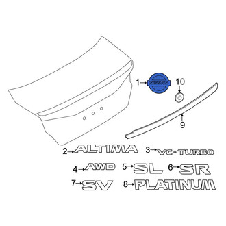 Nissan OE - Rear Hatch Emblem