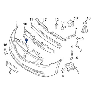 Nissan OE - Bumper Impact Bar Clip