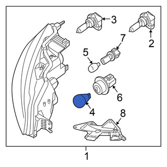 Nissan OE - Front Side Marker Light Bulb