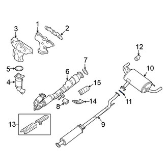 Nissan OE - Rear Catalytic Converter Gasket
