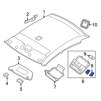 Nissan OE - Left Map Light Lens