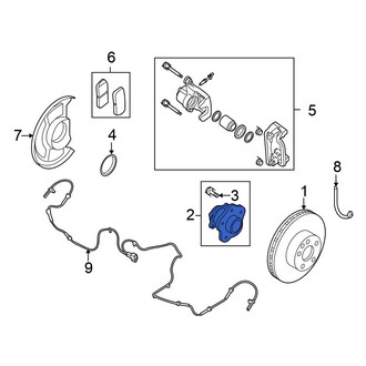 Nissan OE - Rear Wheel Bearing and Hub Assembly