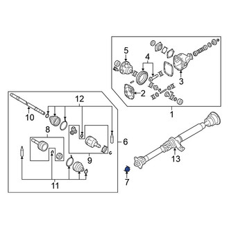 Nissan OE - Rear CV Joint Nut