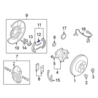 Nissan OE - Rear Parking Brake Adjuster