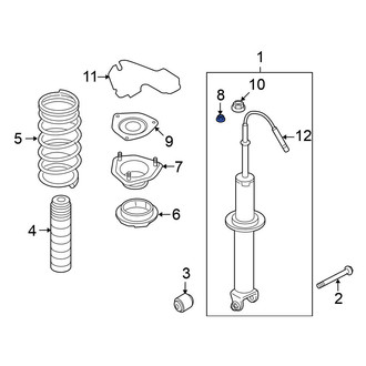 Nissan OE - Suspension Strut Mount Nut