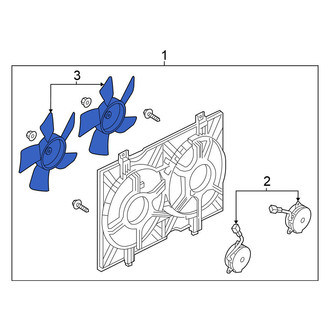 Nissan OE - Right Engine Cooling Fan Blade
