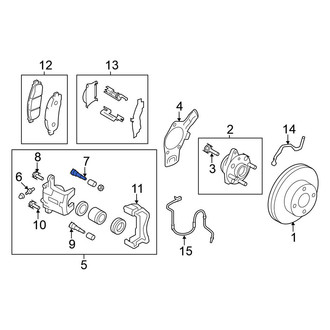 Nissan OE - Front Upper Disc Brake Caliper Pin